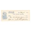 Image 1 : Ilion Bank Check Accomplished And Signed By Eliphalet Remington