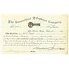 Image 1 : An Extremely Early Telephone Stock Signed By Marshall Jewell As President