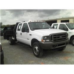 2004 FORD F450 CREWCAB FLATBED,