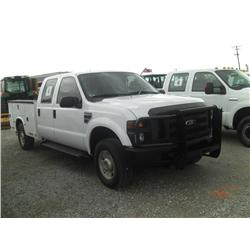 2008 FORD F250 CREWCAB 4X4 SERVICE TRUCK,