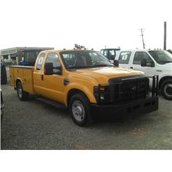 2008 FORD F350 EXTENDED CAB SERVICE TRUCK,