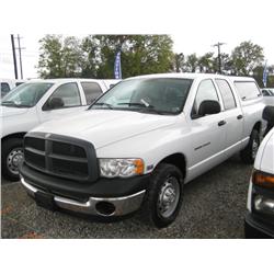 2004 DODGE 2500 CREWCAB PICKUP,