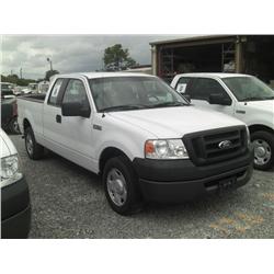 2007 FORD F150 EXTENDED CAB PICKUP,