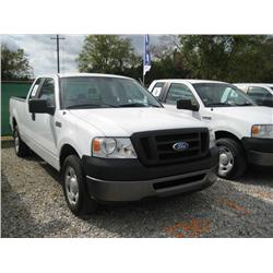 2007 FORD F150 EXTENDED CAB PICKUP,