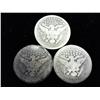 Image 2 : 3 Assorted 1911 Barber Quarters