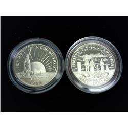 2-1986-S Statue Of Liberty Halves (Proof)