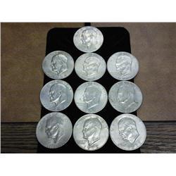 10 Assorted Ike Dollars