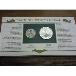 1994 American Silver Eagle (UNC) & 1944 WLH