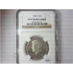 1984-S Kennedy Half NGC PF67 Ultra Cameo
