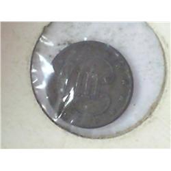 1852 Silver Three Cent Piece