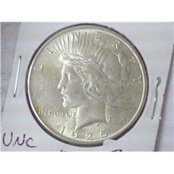 1925 Peace Silver Dollar (UNC)