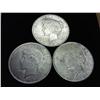 1922-P/D/S Peace Silver Dollars (3 Coins)