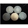 Image 1 : Five Assorted 1880-S Indian Head Cents