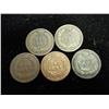 Image 2 : Five Assorted 1880-S Indian Head Cents