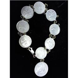 Nice Bracelet Made From Belgium Coins