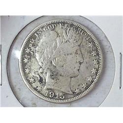 1915-D Barber Half Dollar (Fine-Look At Picture)