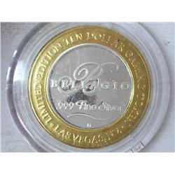 Bellagio $10 Gaming Token (Silver) UNC