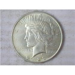 1922 Peace Silver Dollar (UNC)