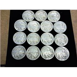 10 Assorted 1920's Buffalo Nickels