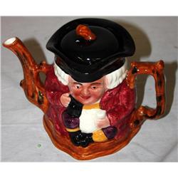 English Staffordshire Shorter Toby Teapot