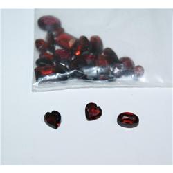 Bag of Loose Garnet Gemstones