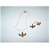 Image 1 : Isis Gold Pendant & Earrings