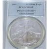 Image 1 : 2004 Silver Eagle PCGS MS69 One Dollar Coin