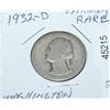 Image 1 : 1932-D Rare Key Date Washington Quarter