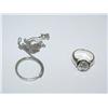 Image 1 : Sterling Silver Necklace w/ Ring