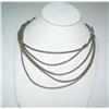 Image 1 : 5 Strand Byzantine Sterling Necklace
