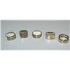 Image 1 : Lot of 5 Gold Plated Rings