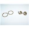 Image 1 : 18K Gold Over Sterling Hoop Earrings Times Money