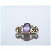 Image 1 : AAA Amethyst Oval & Diamonds Hand Made Ladies Ring