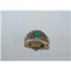 Image 1 : AAA Colombian Emerald & Diamonds Men's Ring
