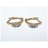 Image 1 : AAA Tanzanite & Diamonds Ladies Earrings Hoops