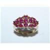 Image 1 : AAA Burmese Ruby Cluster Hand Made Ladies Ring