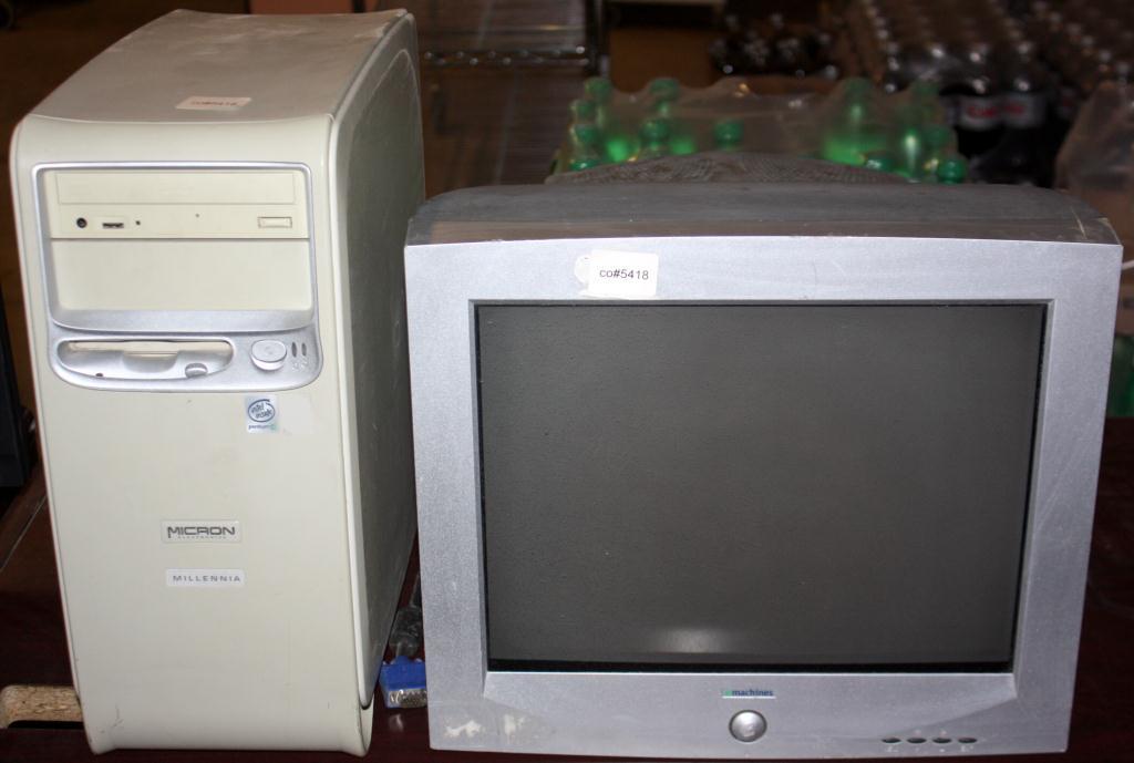 Micron Computer Monitor w/ a E Machines Monitor