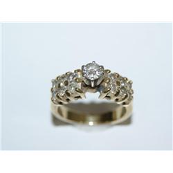 1.25Ctw Diamonds Engagement Hand Made Ring