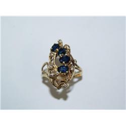 AAA Cashmere Sapphire & Diamonds Ladies Ring