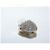 Image 2 : 1 1/4 ctw 10K Gold Diamond Cluster Ring