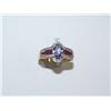 Image 3 : Tanzanite, Ruby, Diamond 14K Gold Ladies Ring