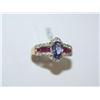 Image 4 : Tanzanite, Ruby, Diamond 14K Gold Ladies Ring