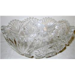 Deep Cut Crystal Bowl