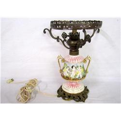 Antique Capodimonte Lamp # 1628