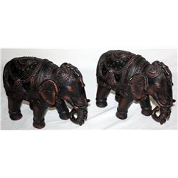 Set of 2 Matching Elephant Statues