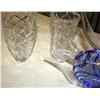 Image 1 : Lot of Misc. 2 Crystal Vases, Crystal Vase, & Fish