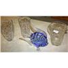 Image 3 : Lot of Misc. 2 Crystal Vases, Crystal Vase, & Fish