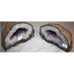 2 Rock Peices Of Amethyst Crystal
