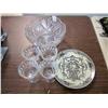 Image 4 : Galway Irish Crystal Bowl & 4 Glasses & Plate