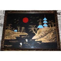 2 Framed Paintings Of Chinese Scene